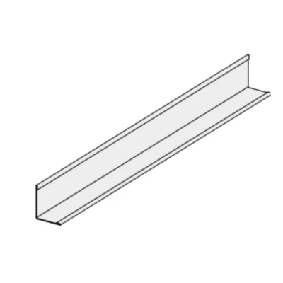 Cornière acier p/ système faux plafond 24 x 19mm 3.00ml Blanc