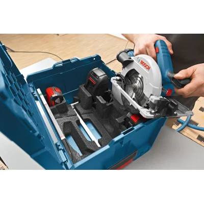 Scie circulaire GKS 18V-57G Solo sans batterie Click&Go coffret L-Boxx