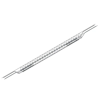 Armature acier p/ chevêtre Ulysse UM 12 x 12cm (appui s/ mur) 1.20ml
