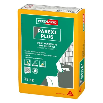 Enduit monocouche manuel lourd Parexi PLUS sac 25kg Blanc Cassé G20