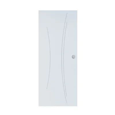 Porte seule prép. alvéol. Graphik Kaori 204 x 73cm p/ châssis galandage Scrigno