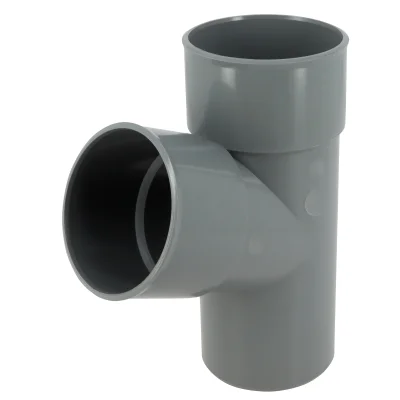 Culotte pvc d'évacuation simple 67°30 MF D. 80mm BR16 Gris