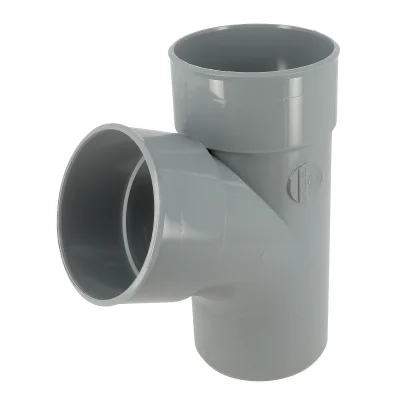 Culotte pvc d'évacuation simple 67°30 MF D. 125mm BX16 Gris