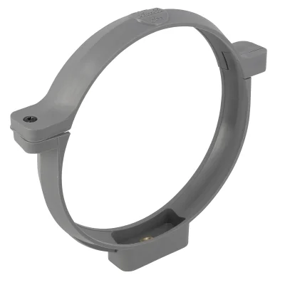 Collier pvc à bride insert 7-150 p/ fixation tuyau D. 140mm COY Gris