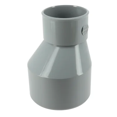 Réduction pvc d'évacuation sortie ext. excentrée MF D. 100-63mm IT4 Gris