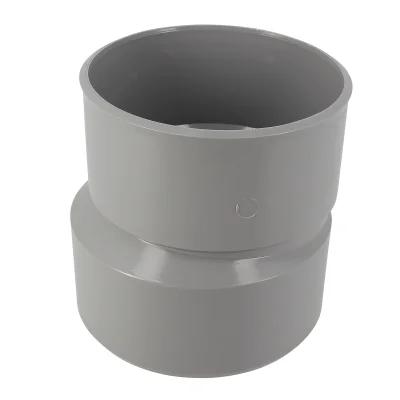 Réduction pvc d'évacuation sortie ext. excentrée MF D. 140-125 IY1mm Gris