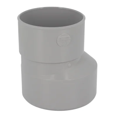 Réduction pvc d'évacuation sortie ext. excentrée MF D. 140-110 IY2mm Gris