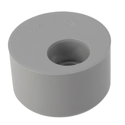 Tampon de réduction pvc d'évacuation simple MF D. 80-32mm R3 Gris