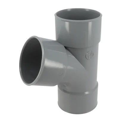 Culotte pvc d'évacuation simple 67°30 FF D. 80mm BR166 Gris