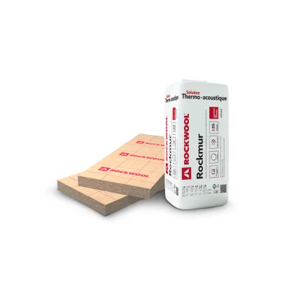 Laine de roche panneau Rockcomble Kraft ép. 210mm 60cm x 1.35ml Colis de 3 R=6,00m² K/W