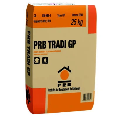 Sous enduit traditionnel à la chaux Tradi GP sac 25kg Gris