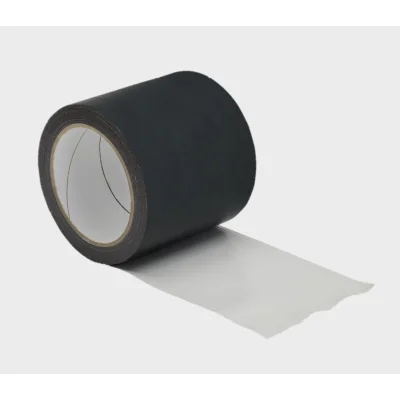 Adhésif film PE Noir Multidhésif Tape p/ écran HPV & Isol. toiture largeur 100mm rouleau 20ml