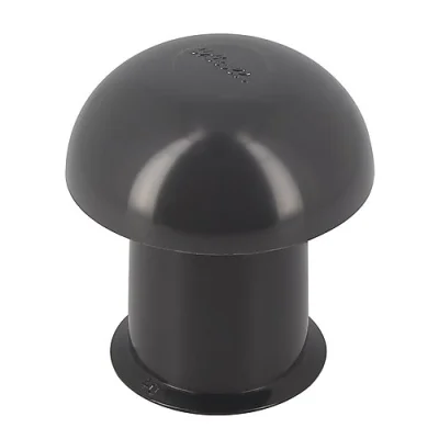 Chapeau ventilation pvc simple D. 40mm sans moust. CC4 Gris Anthracite