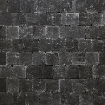 Pavé béton tambouriné Tumbelton Extra ép. 60mm 15 x 15cm Coal module 0.90m²