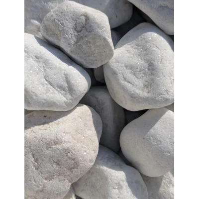 Galet 40/60 marbre Blanc Big-Bag 1000kg