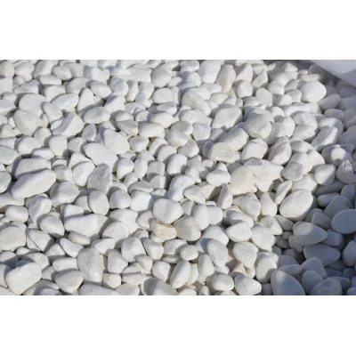 Galet 12/20 marbre Blanc Big-Bag 1000kg