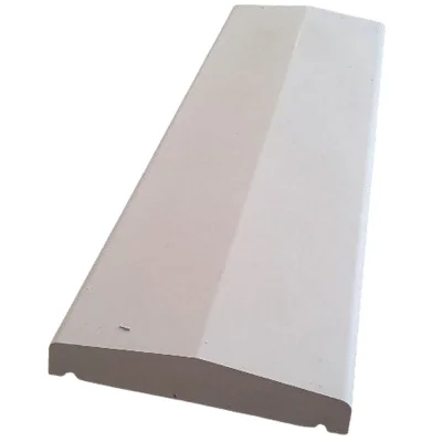 Chaperon de mur béton allégé 2 pentes MB20A2 ép. 38-60mm 33 x 100cm Blanc