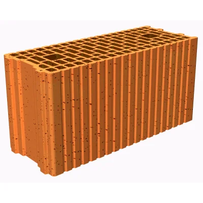Brique de mur T.C base Porotherm R202 ép. 200mm 249 x 500mm R=0.72 m² K/W