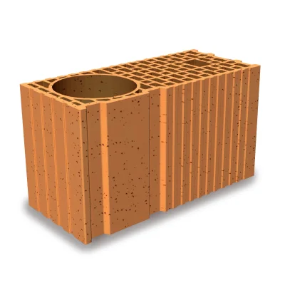Brique de mur T.C poteau Porotherm R205 ép. 200mm 249 x 450mm
