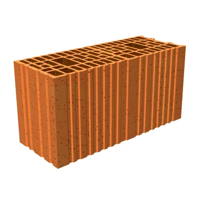 Brique de mur T.C tableau-feuillure Porotherm R208 ép. 200mm 249 x 500mm