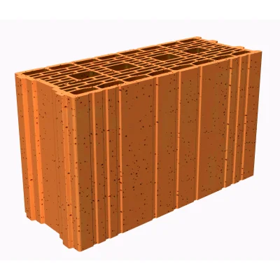 Brique de mur T.C base Porotherm GFR201 Th+ ép. 200mm 299 x 500mm R=1.45m² K/W