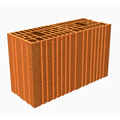 Brique de mur T.C tableau-feuillure Porotherm GFR205 ép. 200mm 299 x 500mm