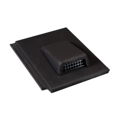 Tuile chatière de ventilation grillagée (25cm²) acc. commun NT042 Noir 02 (Graphite 35) Monier
