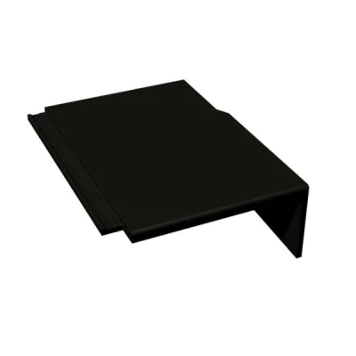 Demi-tuile de rive droite (1.5-1.7/ml) acc. commun NT027 Noir 02 (Graphite 35) Monier