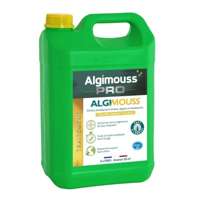 Fongicide concentré curatif & préventif p/ toiture mur facade Algimix bidon 5L