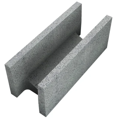 Parpaing chaînage U à joint mince Planibloc ép. 200mm 25 x 50cm Maxi CE