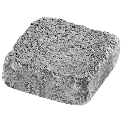 Pavé béton Carré d'Arc Médiéval ép. 60mm 16 x 16cm Gris Nuancé