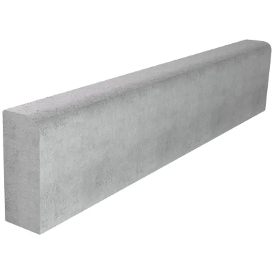 Bordure de trottoir béton P1 classe U ép. 80mm x 20cm 1.00ml NF Gris Fabemi