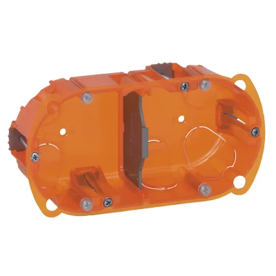 Boîte à encastrer multi-matériaux ép. 40mm 2 postes Batibox R.90502 LEGRAND