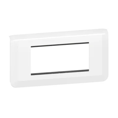 Plaque support horizontal Mosaic 2 x 2 modules Blanc R.99477 LEGRAND