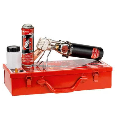 Fer de couvreur autonome Piezo+ gaz+flux+ sortie coffret métal R.6364