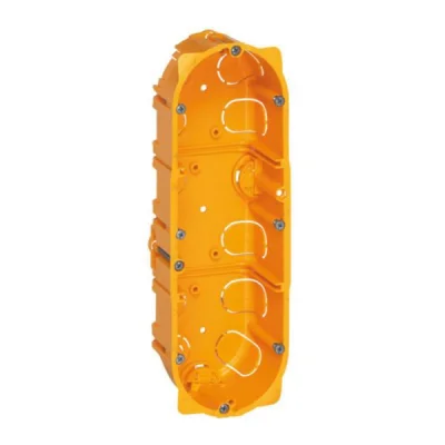 Boîte à encastrer ronde 3 poste p/ cloison sèche Batibox ép. 40mm R.90543 LEGRAND