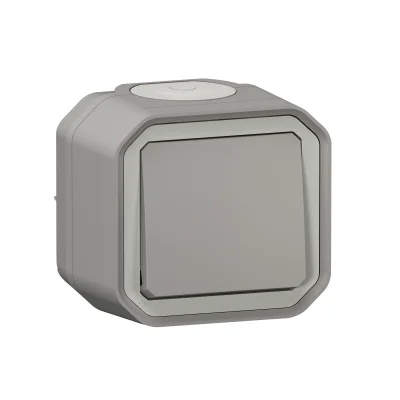 Interrupteur va&vient IP55 Plexo Gris R.70000 LEGRAND