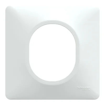 Plaque de finition 1 poste Ovalis Blanc R.S320702 SCHNEIDER