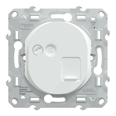 Prise informatique RJ45 Cat. 6 STP Ovalis Blanc R.S320476 SCHNEIDER