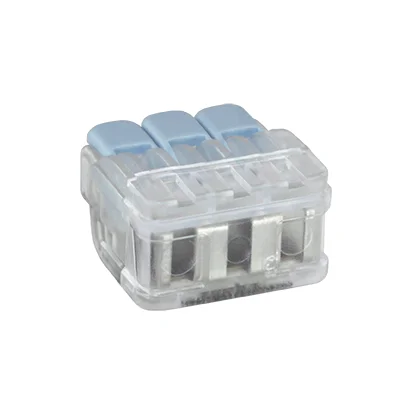 Lot de 30 Bornes de connexion à levier 3 entrées 6mm² EUR'OHM