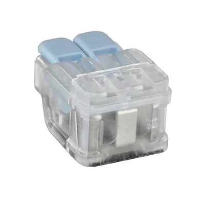 Lot de 50 Bornes de connexion à levier 2 entrées 6mm² EUR'OHM