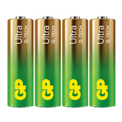 Piles GP Ultra Alcaline LR6-AA 1.5V blister de 4 GP BATTERY