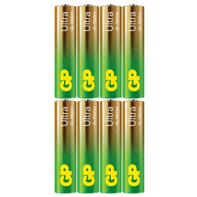 Piles GP Ultra Alcaline LR03-AAA 1.5V pack de 8 GP BATTERY