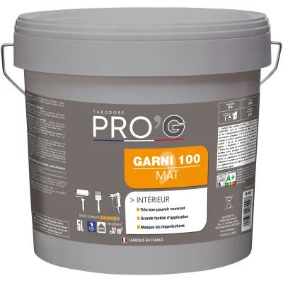 PEINTURE MAT THEOLAUR GARNI 100 BLANC 5L