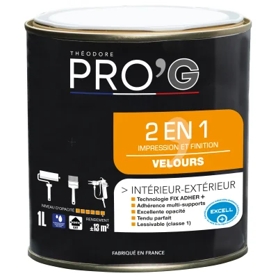 PRO'G 2 EN 1 BLANC/ BTP 1L