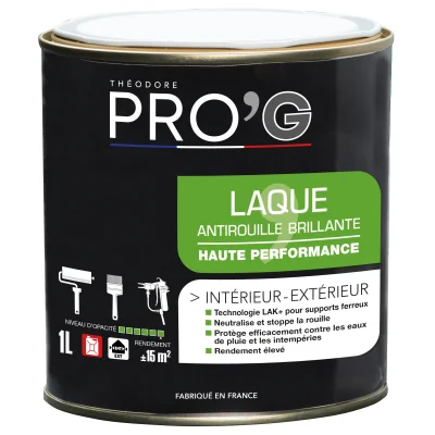 PRO'G LAQUE ANTIROUILLE ANTRACITE 7016 1L