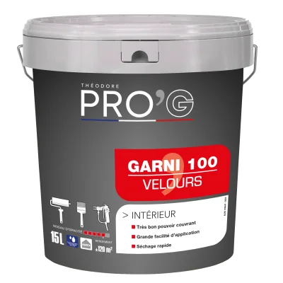 PEINTURE VELOUR THEOLAUR GARNI 100 BLANC 15L