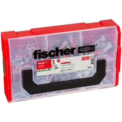 Chevilles bi-matière à expansion Duopower + vis D. 6 x 30-8 x 40-10 x 50mm Fixtainer de 105