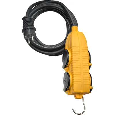 Rallonge électrique avec Powerblock 4 prises IP44 câble H07RN-F 3G1.5mm² 10ml