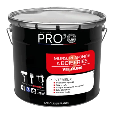 PRO'G MURS / PLAFONDS VELOURS BLC/BTP 3L